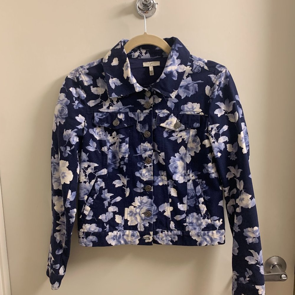 Joie Floral Denim Jacket